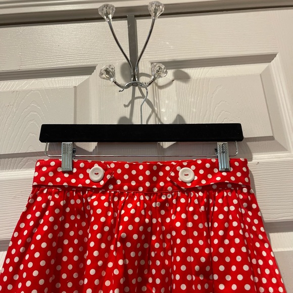 ModCloth Red Polka Dot Skirt - Picture 3 of 8